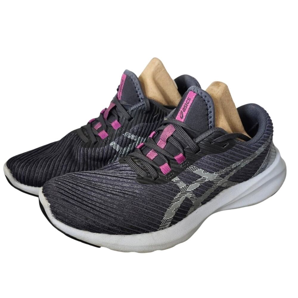 Asics Shoes Womens Sz 8 Gray Pink Trail Running Adventure Sneakers